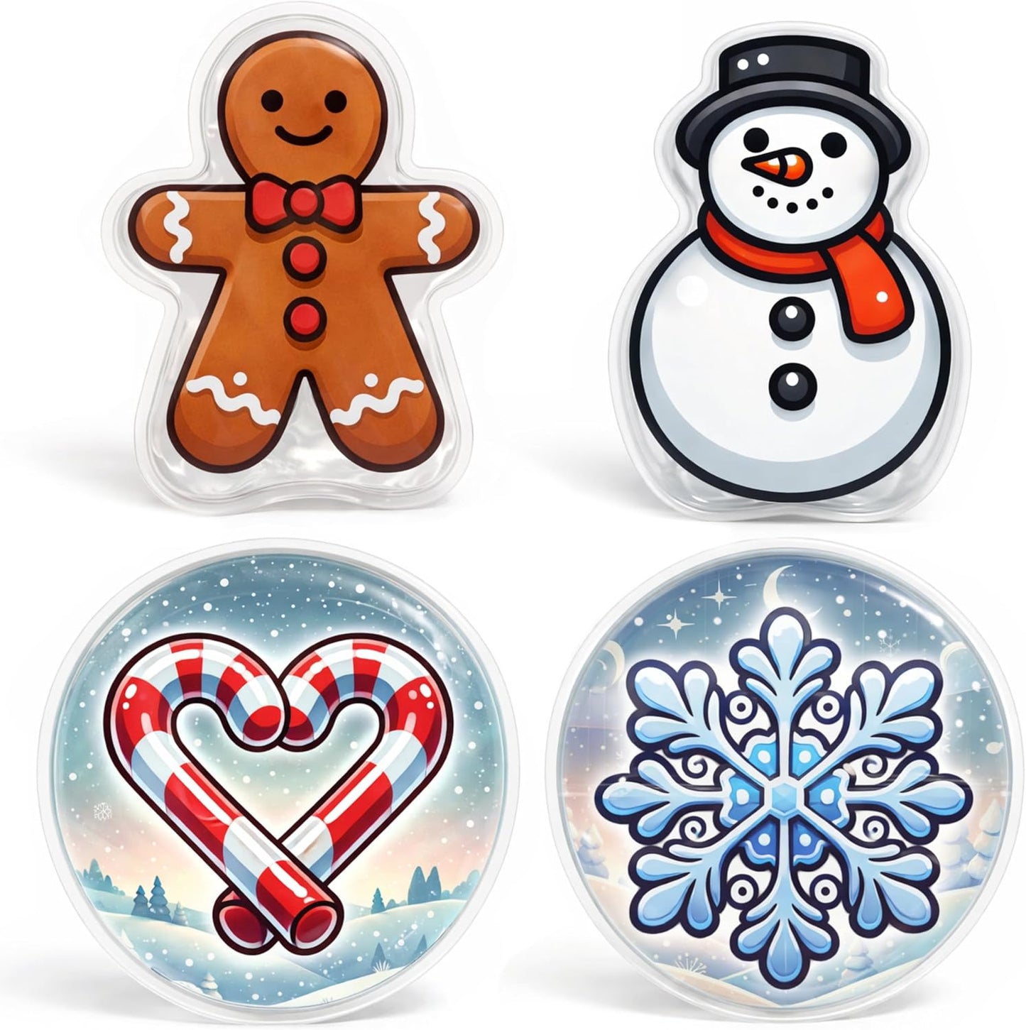 VON STEINEICH® 4x Taschenwärmer Set – Handwärmer zum Knicken – Süße Wintermotive – Wiederverwendbar – Geschenkidee zu Weihnachten, Adventskalender, Wichtelgeschenk & Nikolaus