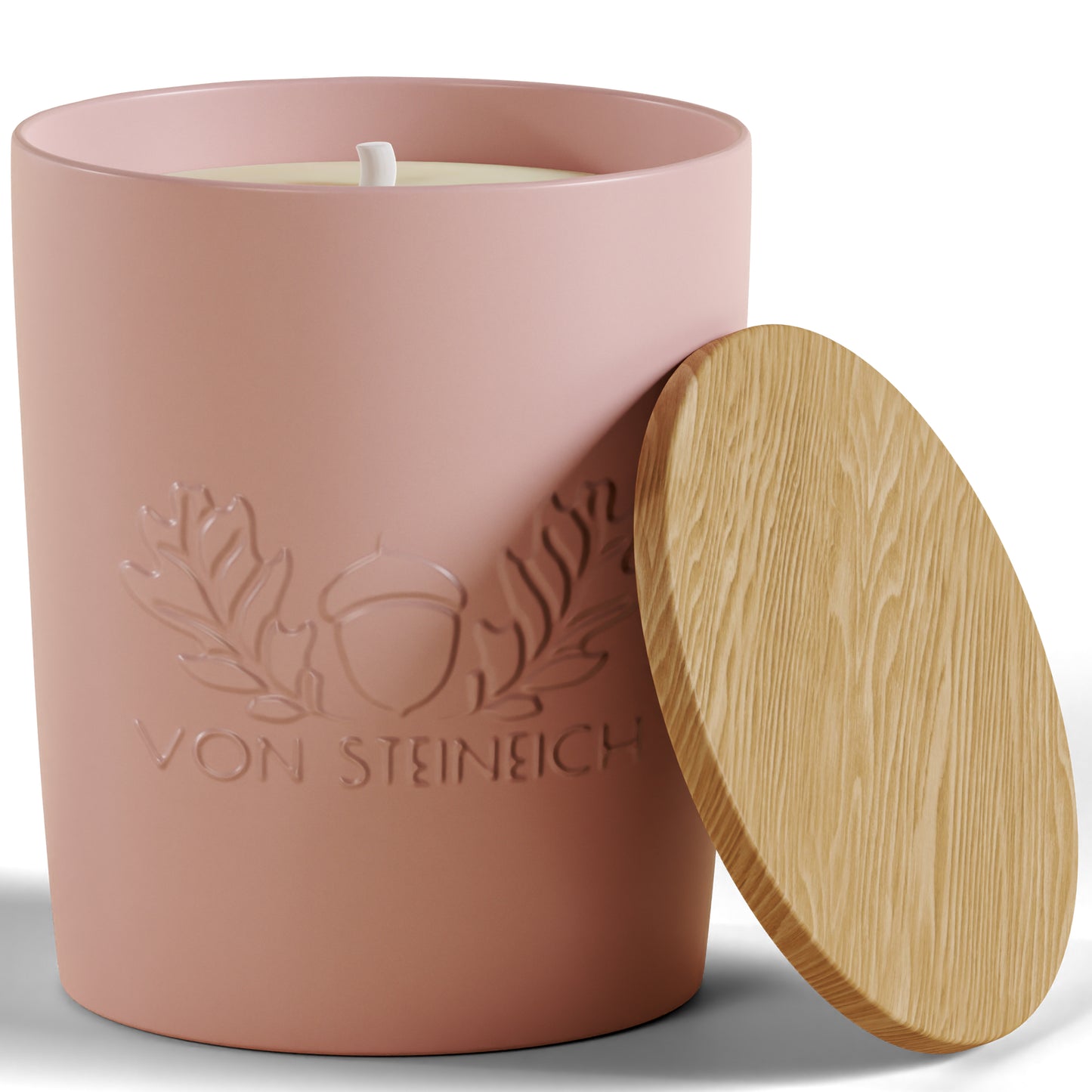 VON STEINEICH® XXL Outdoor Kerze Windfest | 30h Brenndauer - 1,2kg | Extrem hell | Wunderschöne Duftkerze aus Sojawachs [Pink Cactus Flower] | Die perfekte Kerze für Garten und Camping