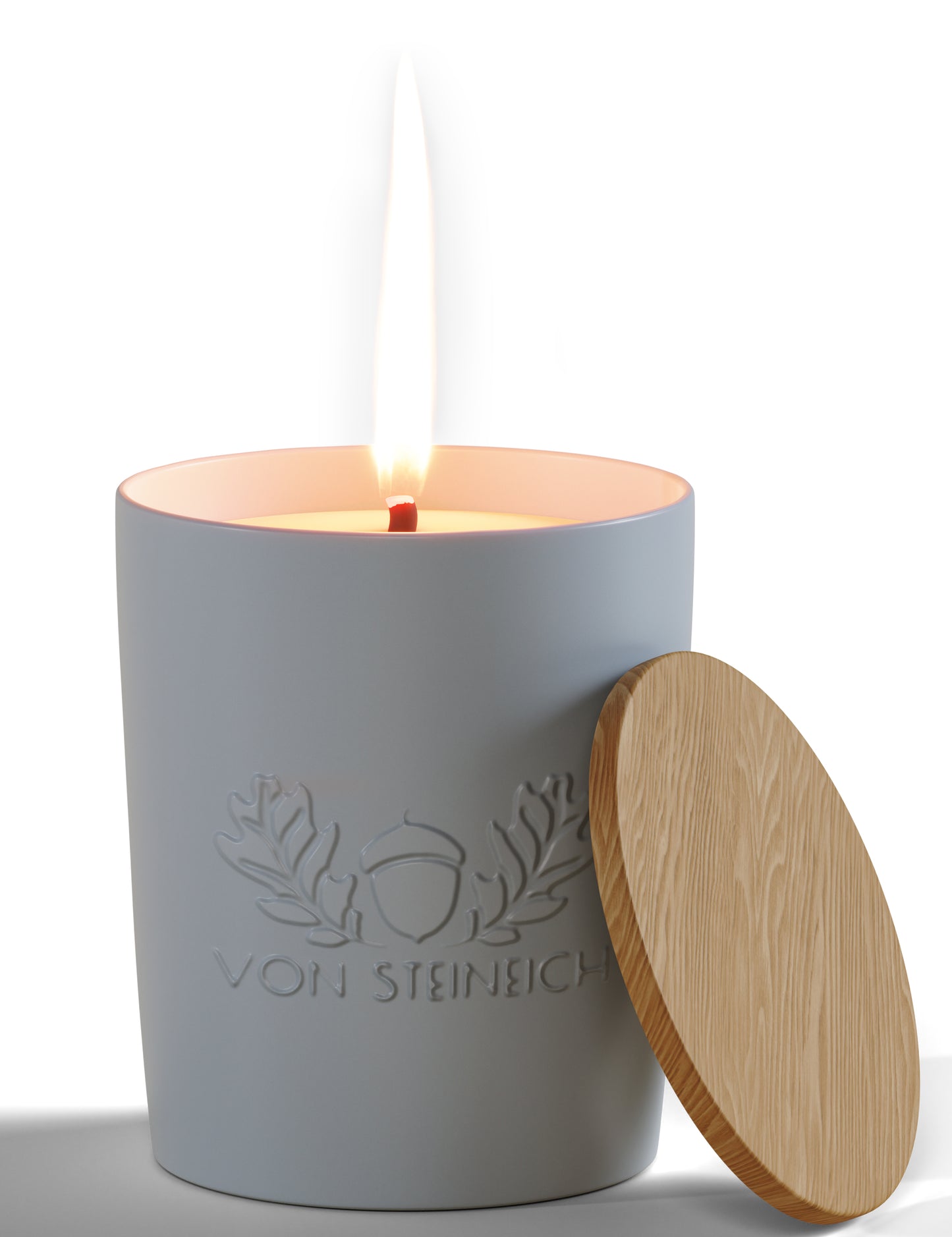 VON STEINEICH® XXL Outdoor Kerze Windfest | 30h Brenndauer - 1,2kg | Extrem hell | Wunderschöne Duftkerze aus Sojawachs [White Jasmin & Mint] | Die perfekte Kerze für Garten und Camping