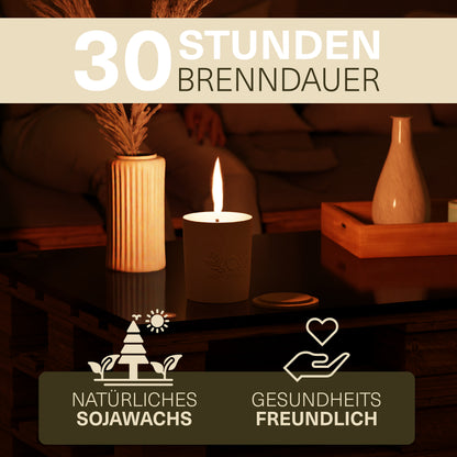 VON STEINEICH® XXL Outdoor Kerze Windfest | 30h Brenndauer - 1,2kg | Extrem hell | Wunderschöne Duftkerze aus Sojawachs [Pink Cactus Flower] | Die perfekte Kerze für Garten und Camping