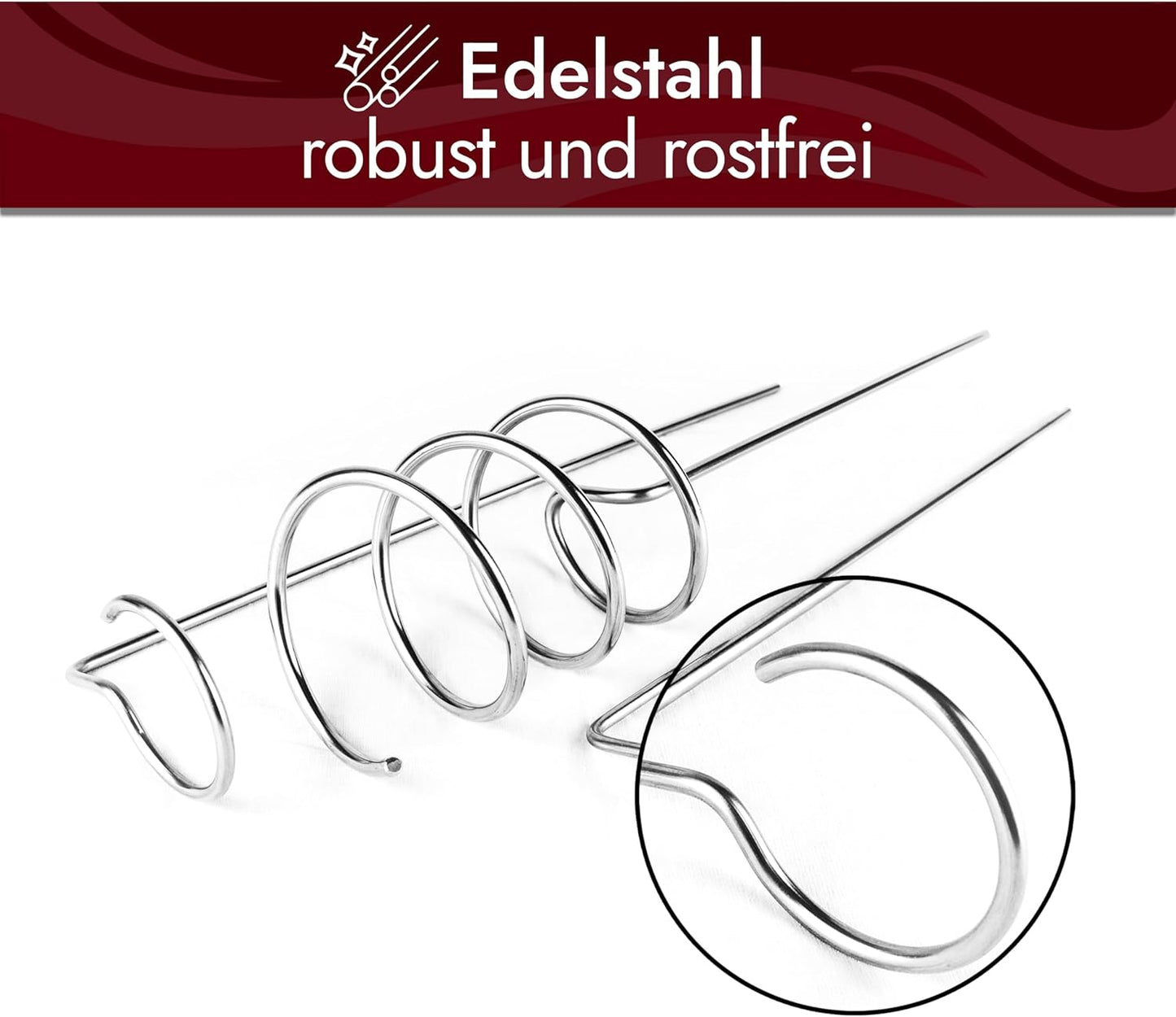 VON STEINEICH® Original Weinständer [Starter-Set] Edelstahl Flaschen- und Glashalter für Picknick im Garten, am Strand oder beim Camping