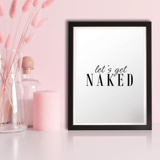 VON STEINEICH® Badezimmer Deko Bilder [Schwarz Weiß] Moderne Wandbilder in DIN A4 für Bad & Gäste WC (ohne Bilderrahmen)