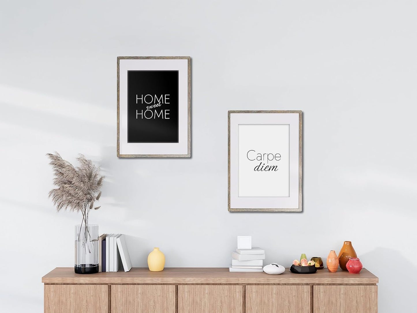 VON STEINEICH® Wohnzimmer Deko Bilder [schwarz weiß] Moderne Wandbilder in DIN A4 (ohne Bilderrahmen)