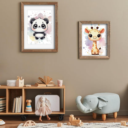 VON STEINEICH® Deko Bilder Set Kinderzimmer – Liebevolle Wandbilder [DIN A4 (ohne Bilderrahmen)