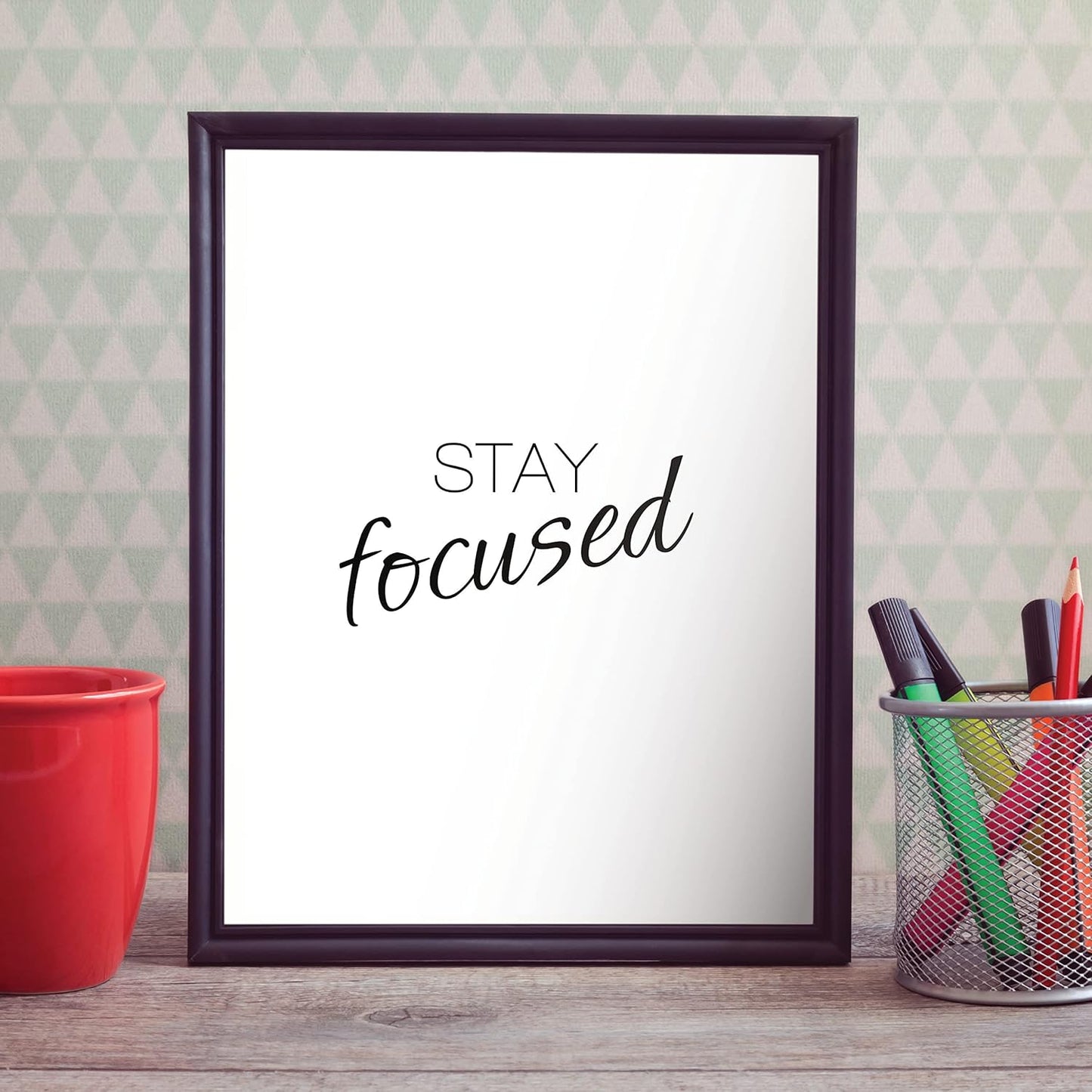 VON STEINEICH® Motivation Bilder Set [Schwarz Weiß] Moderne Wandbilder DIN A4 - (ohne Bilderrahmen)
