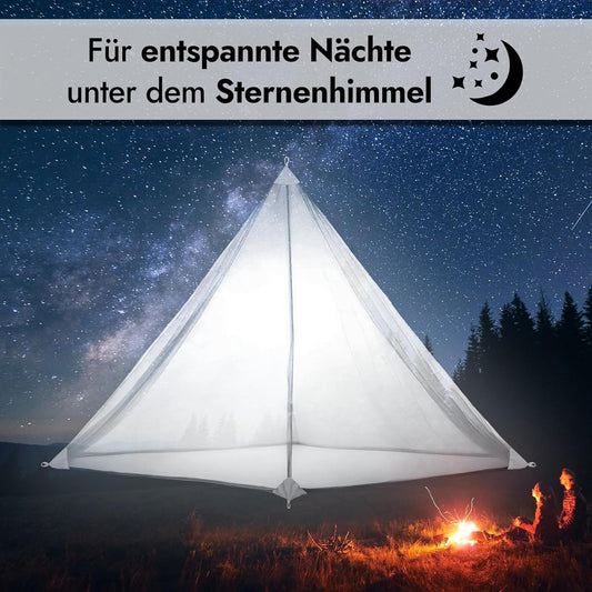 VON STEINEICH® Moskitonetz [Reise] Handliches Reise Moskitonetz | 220cm x 170cm | Super leicht und praktisch (inkl Karabinerhaken)